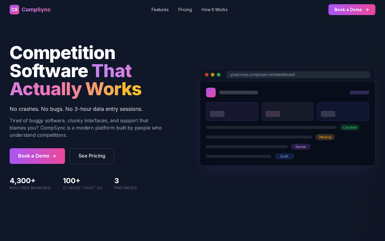 CompSync screenshot
